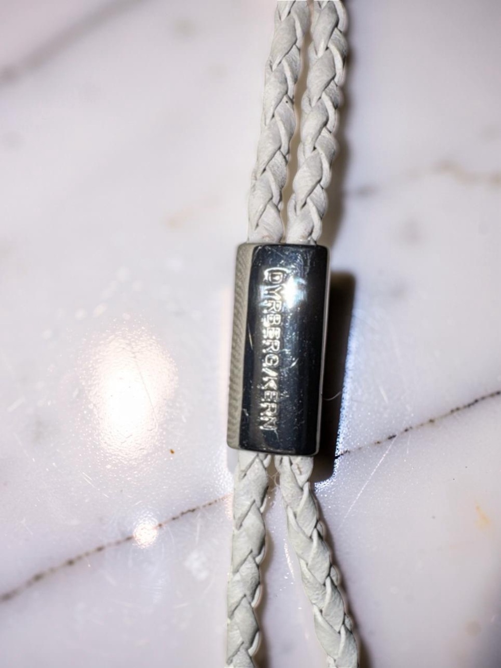 Dyrberg/Kern Leather and Glass Necklace - Picture 5 of 5